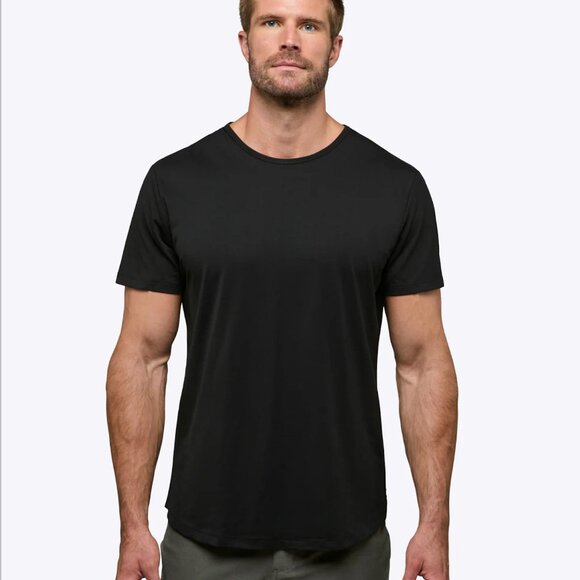 🔥 NEW ORIGINAL CUTS CLOTHING AO Curve-Hem Tee :: LARGE :: BLACK :: $25 🔥 - Picture 1 of 2